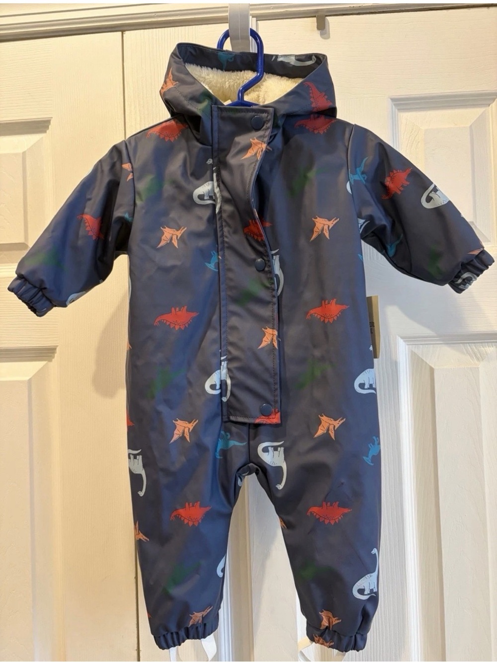 Tucker & Tate Baby Dinosaur Puddle Suit Navy Blue Size 6 Mons NWT